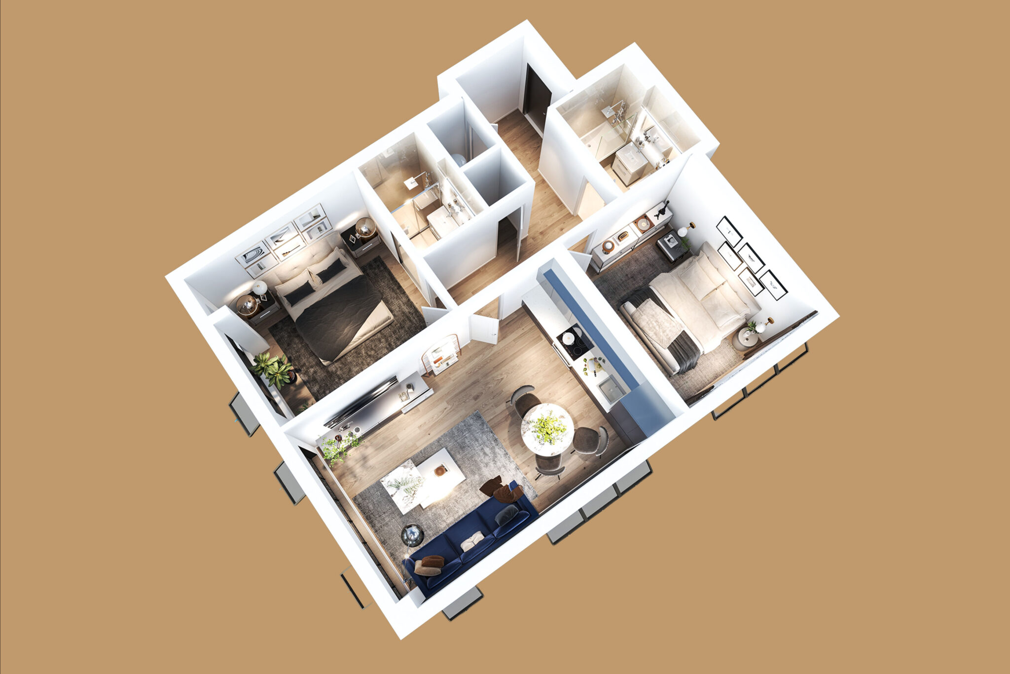 Photo inspiration: Fresh Look at 2 Bedroom Plus En Suite Apartment